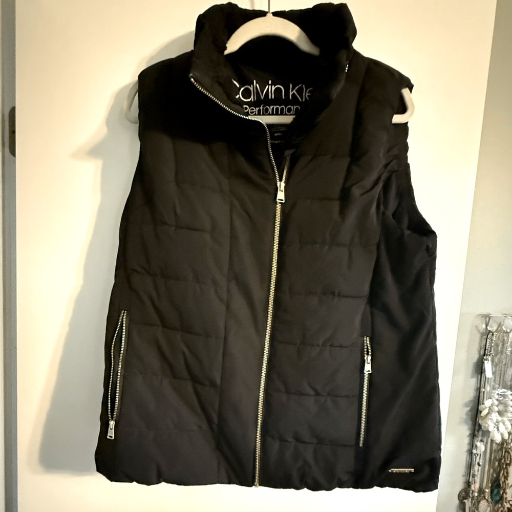 Calvin Klein black puffy vest. XL